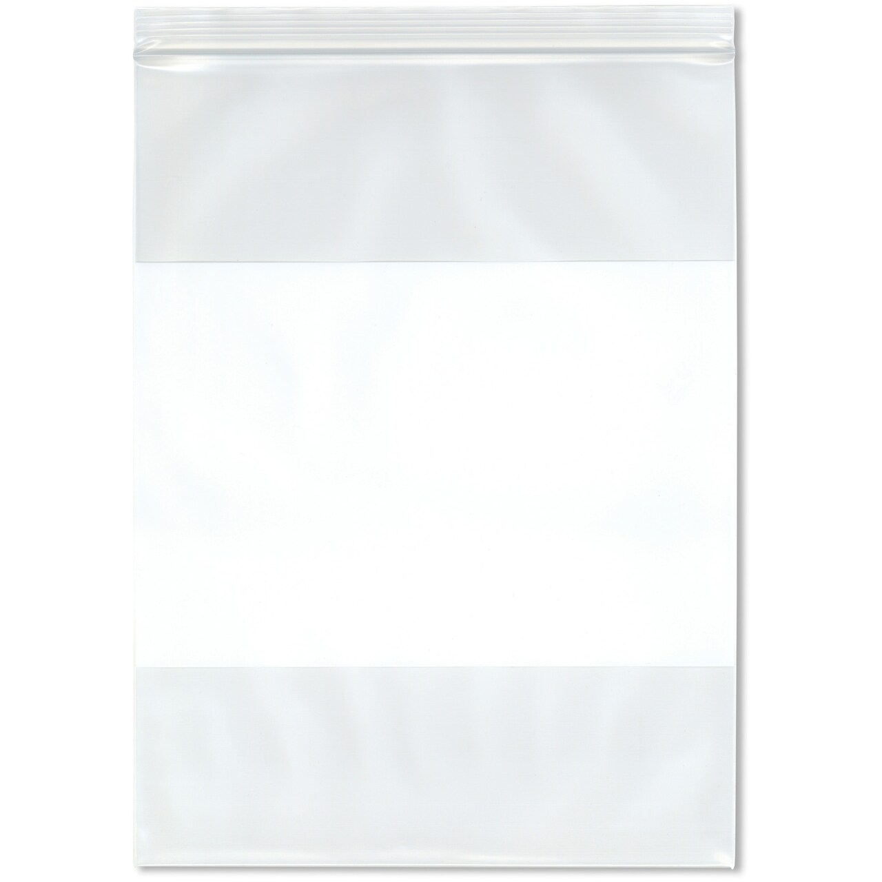 Plymor 9" x 12" (Pack of 100), 6 Mil Industrial Duty White-Block Zipper Reclosable Plastic Bags